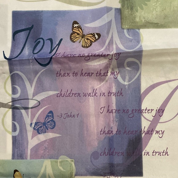 🌹Saturday Knight Inspired Faith, Joy, Love, Piece, message shower curtain - Picture 13 of 16